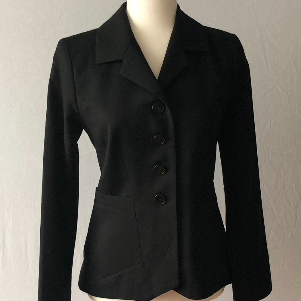 Pendleton Black Wool Jacket Size 4 - image 1